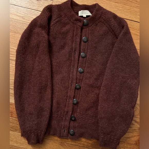 Sezane Othello Brown Knit Cardigan - Picture 3 of 4